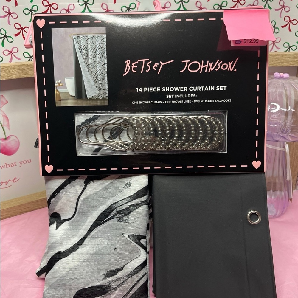 Betsey Johnson Shower Curtain Set